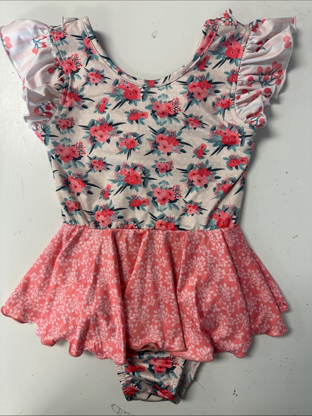 Leo Luvs Dance ballet gymnastics bouquet leotard 6